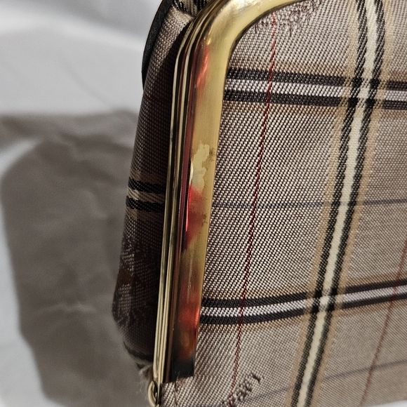 Ferrari Beige Plaid Clutch - Picture 8 of 12